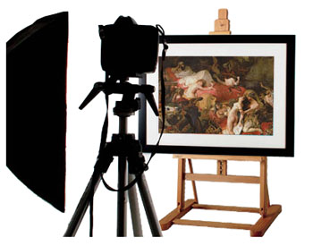 Fine art capture is the process of photographing an original artwork with accurate colors in a controlled studio environment.